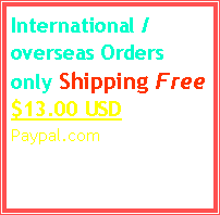 Casella di testo: International / overseas Orders only Shipping Free  $13.00 USD Paypal.com